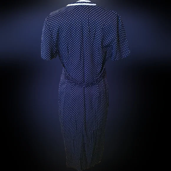 True Vintage polka dot dress miss derby petites - Picture 3 of 5